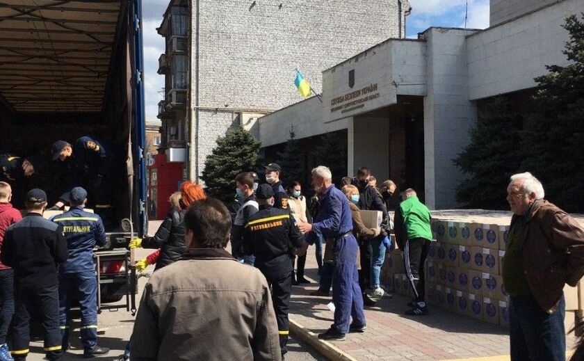 В Каменском выгрузка возле СБУ вызвала переполох