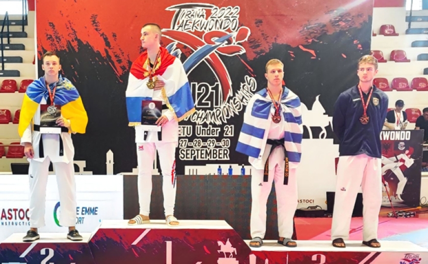Тхеквондіст Владислав Дзоз з Кам’янського на Дніпропетровщині став віце-чемпіоном Європи серед молоді