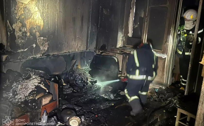 У Кам’янському при ліквідації пожежі в квартирі, вогнеборці виявили тіло чоловіка