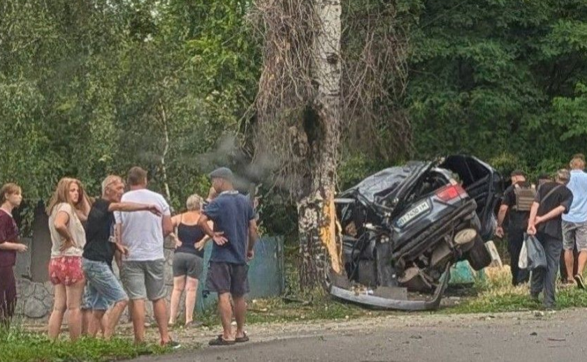 На в'їзді у Кам'янське п'яний водій влетів у паркан та дерево: загинув пасажир, постраждала 11-річна дитина