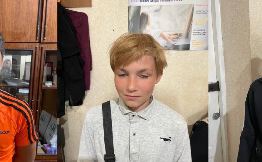 Поліцейські Кам’янського розшукують трьох підлітків: 16-річного Сергія Ротного, 14-річного Богдана Таранова та 13-річного Дмитра Баратова