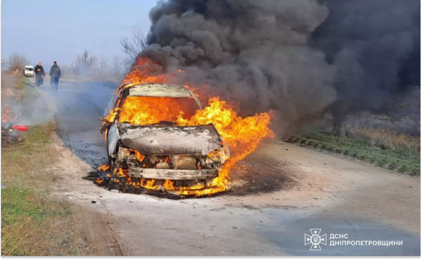 У Кам'янському районі спалахнув Chevrolet Epica: подробиці
